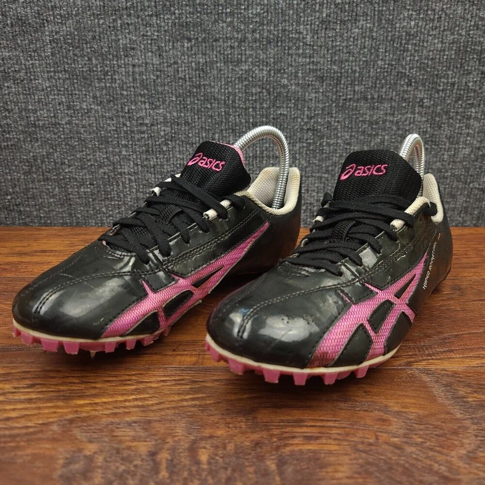 Asics Hyper Rocketgirl 6 Track Spikes Womens 8.5 Black Pink Synthetic Athletic - Picture 1 of 9